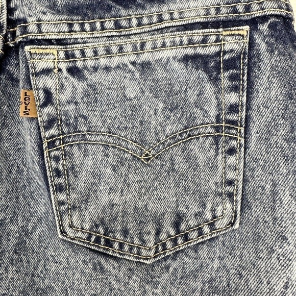 Vintage Levi's Jeans Women 26x31 Acid Wash Mom USA 80s Orange Tab High Rise - Picture 7 of 15